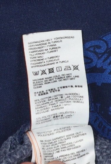 SuperDry Women's Blue Pullover Hoodie Size 12