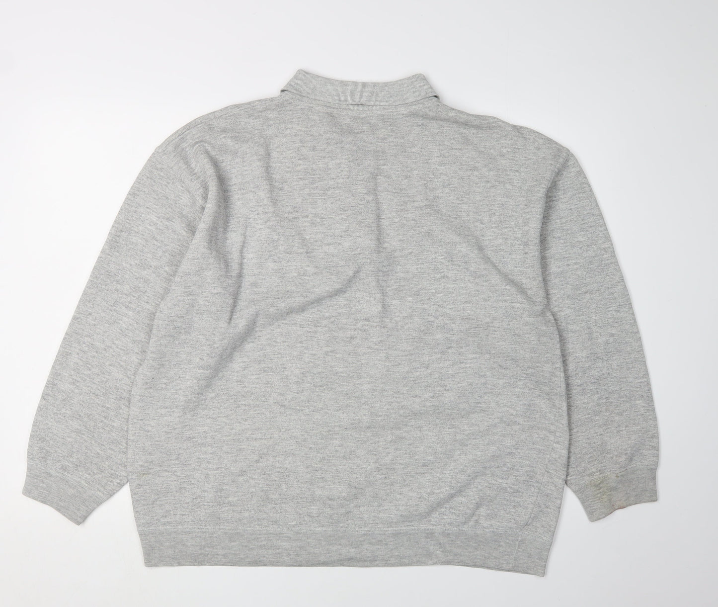 Mens UK Size L C&A Grey Henley Sweatshirt