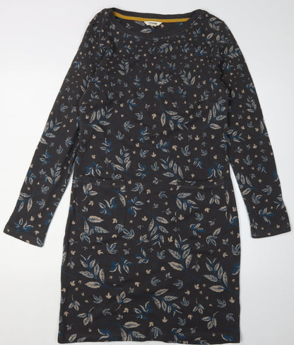 White Stuff Women’s Black Floral Shift Dress, Size 10