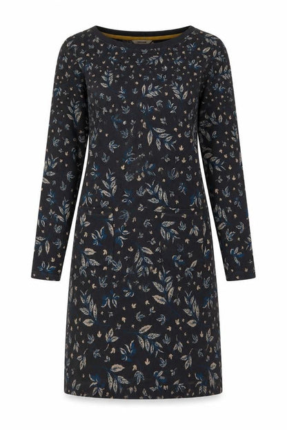 White Stuff Women’s Black Floral Shift Dress, Size 10