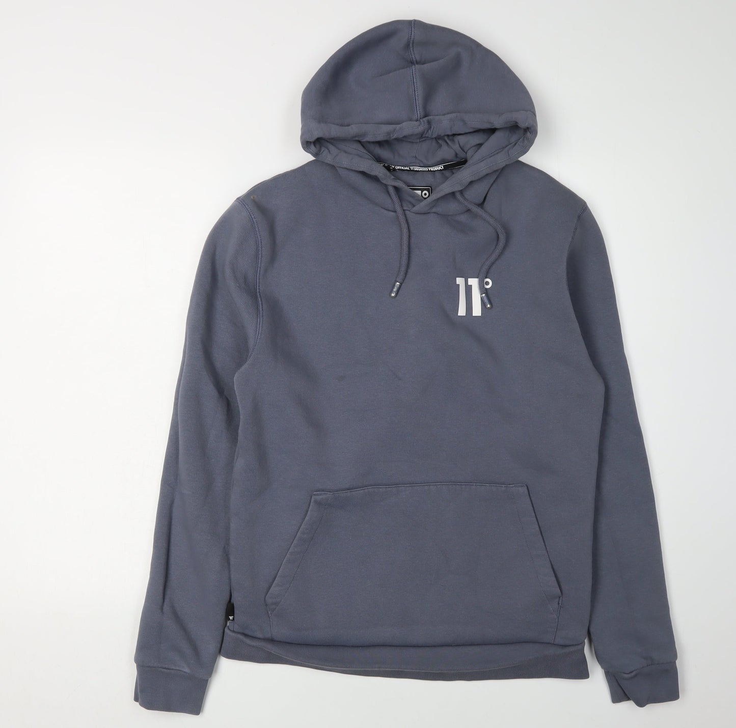 11 Degrees Men's Grey Pullover Hoodie M