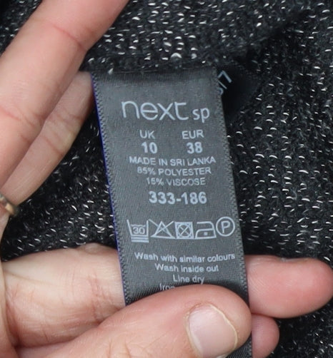 Next Women's Black Sheath Dress Size 10