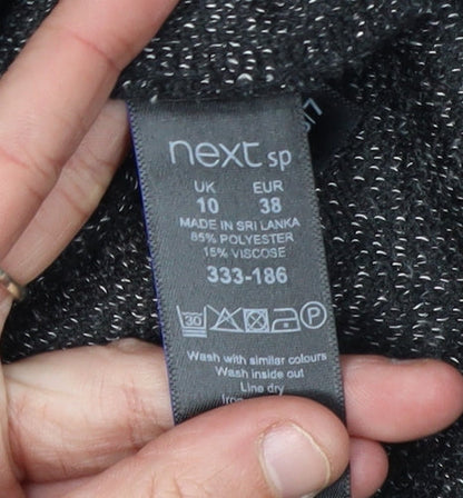 Next Women's Black Sheath Dress Size 10