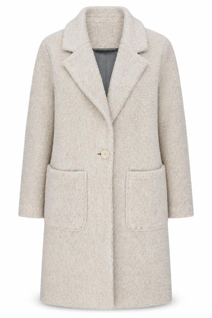 Womens UK Size 12 NEXT Beige Overcoat