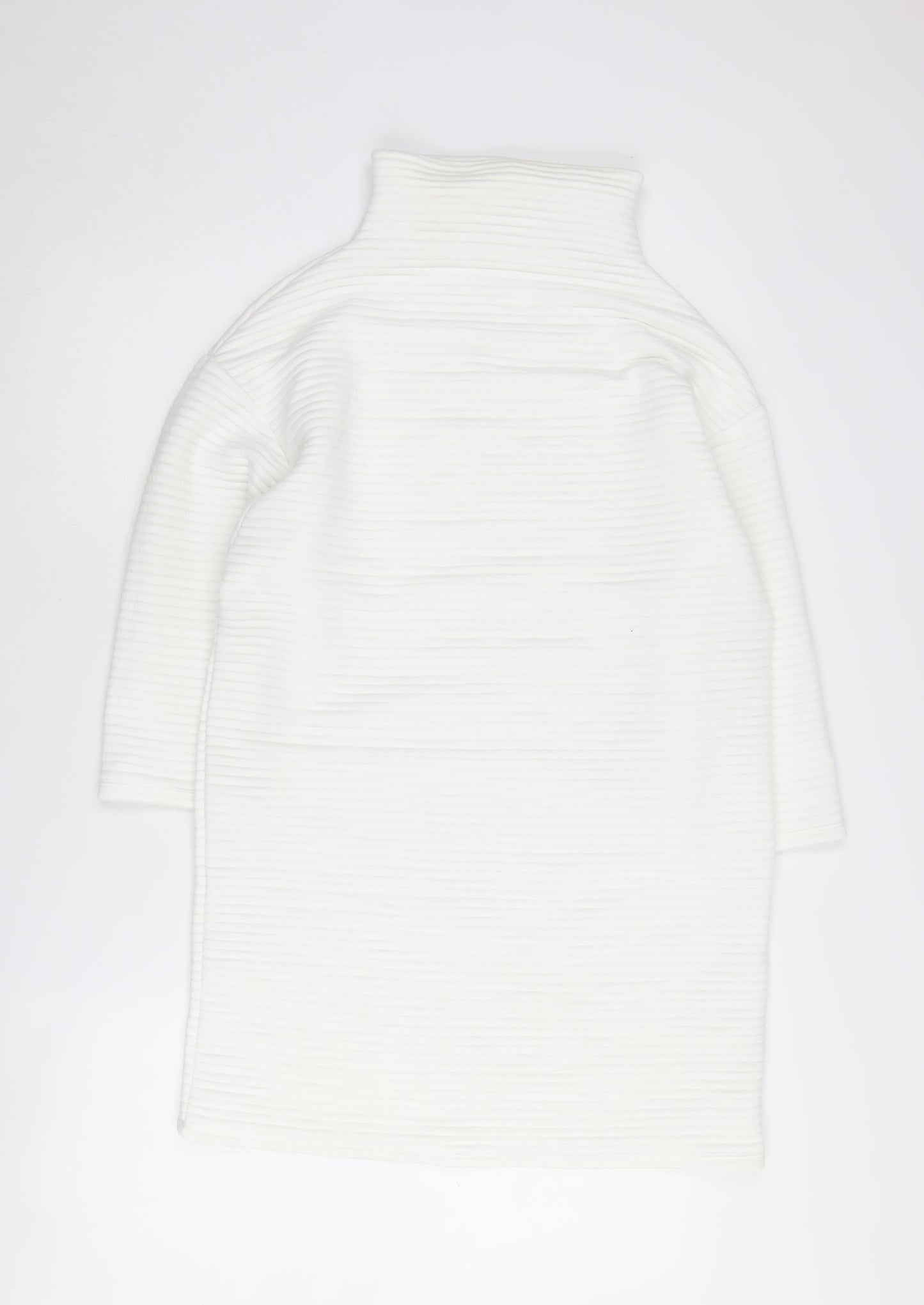 Womens UK Size S Zara White Tunic Jumper