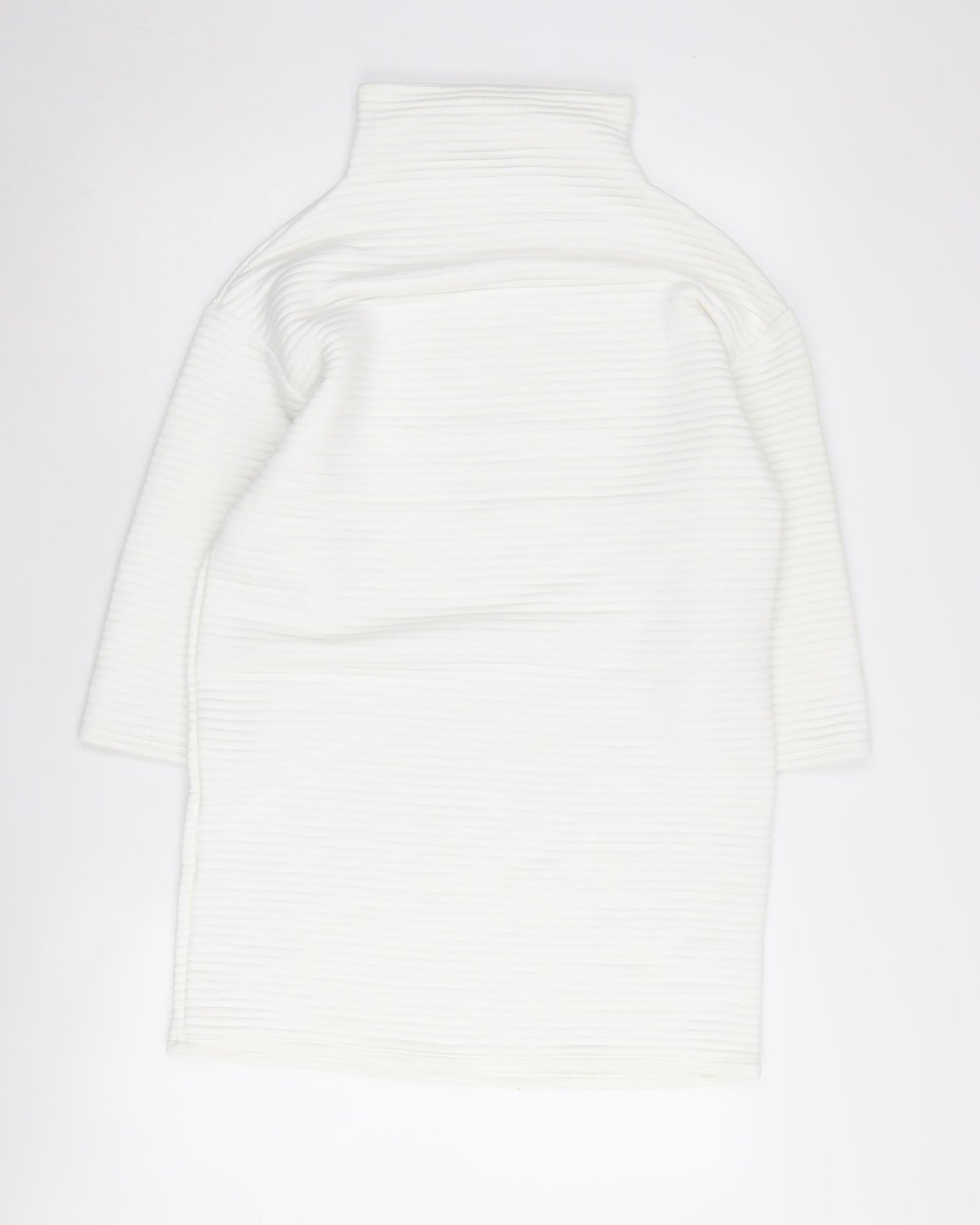 Womens UK Size S Zara White Tunic Jumper