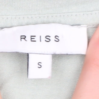 Womens UK Size S Reiss Green Basic T-Shirt