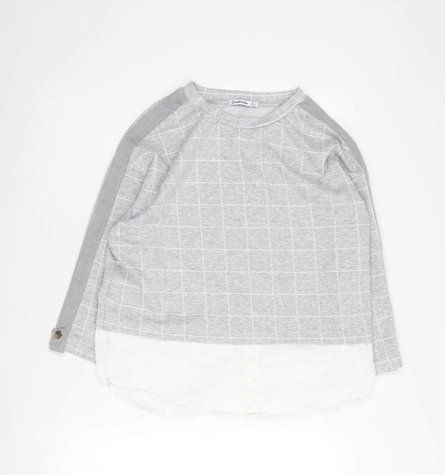 Womens UK Size 12 Stradivarius Grey Pullover Jumper