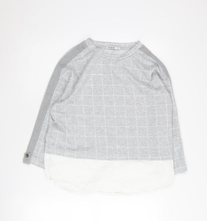 Womens UK Size 12 Stradivarius Grey Pullover Jumper