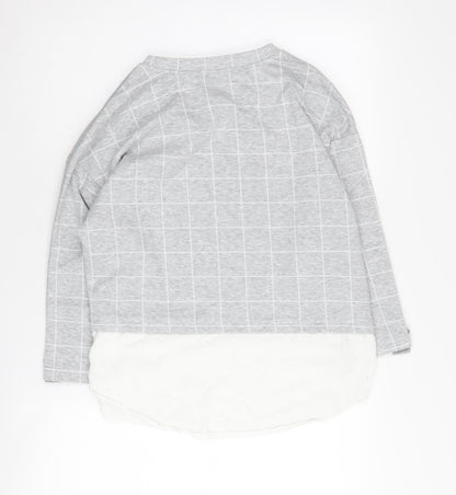 Womens UK Size 12 Stradivarius Grey Pullover Jumper