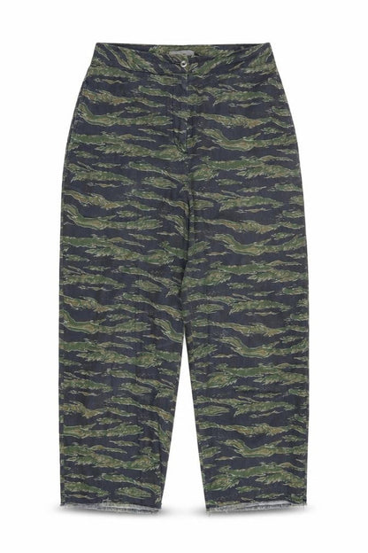 Womens UK Size 12 ASOS Relaxed Fit Casual Green Trousers