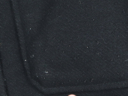 Womens UK Size XS H&M Black Overcoat