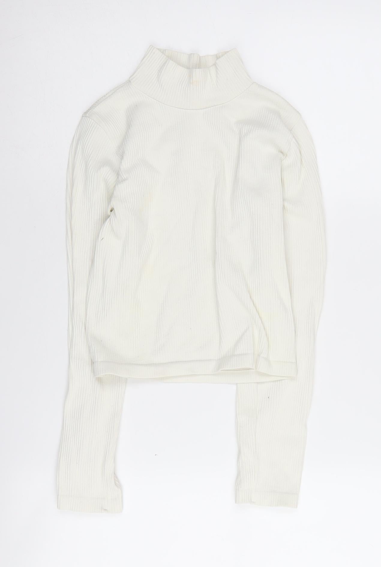 Womens UK Size 12 Zara Ivory Pullover Jumper