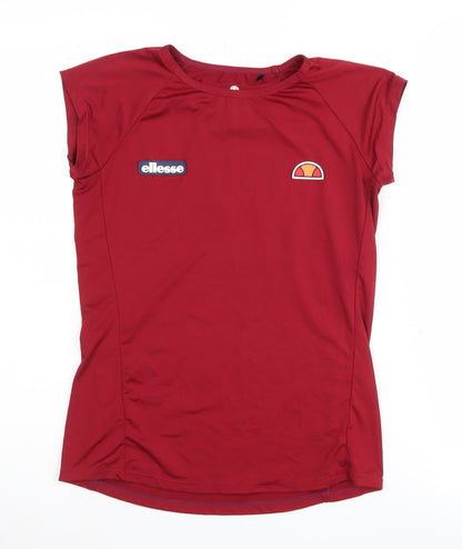 Ellesse Women's Red Athletic Pullover T-Shirt Size 8