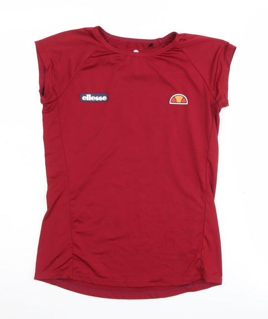 Ellesse Women's Red Athletic Pullover T-Shirt Size 8