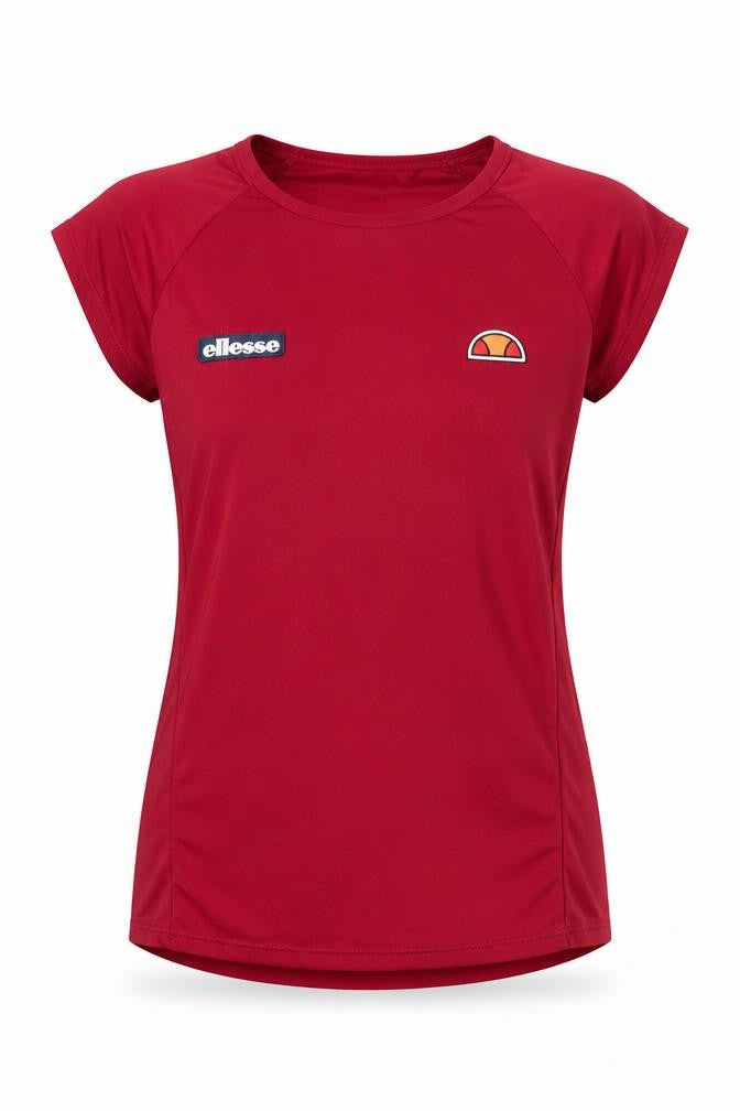 Womens UK Size 8 ellesse Red Gym & Training T-Shirt