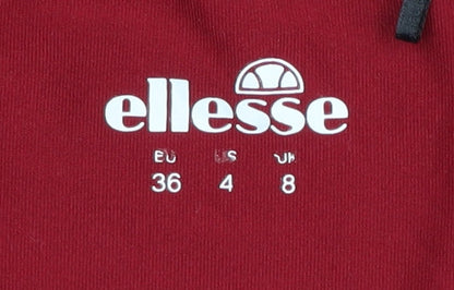 Ellesse Women's Red Athletic Pullover T-Shirt Size 8