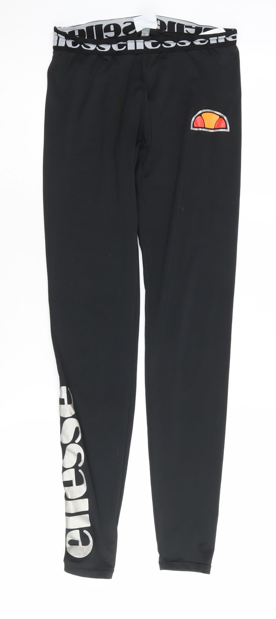 Ellesse Women's Black Leggings UK 10 Gym & Training