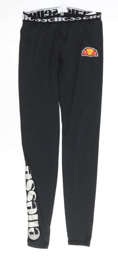 Ellesse Women's Black Leggings UK 10 Gym & Training
