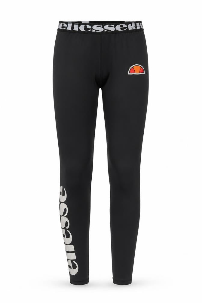Womens UK Size 10 ellesse Slim Fit Leggings Black Leggings
