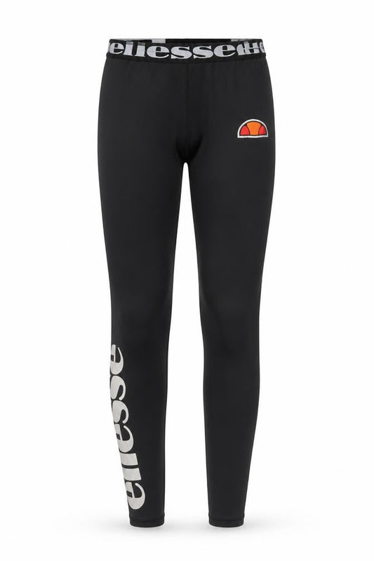 Womens UK Size 10 ellesse Slim Fit Leggings Black Leggings