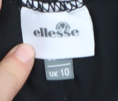 Ellesse Women's Black Leggings UK 10 Gym & Training