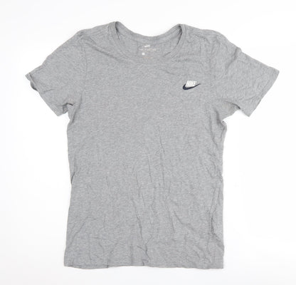 Nike Men's Grey Athletic T-Shirt, Size S, Crew Neck