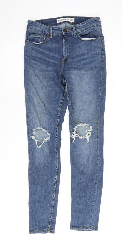 New Look Women's Blue Skinny Jeans Size 32 Stretch