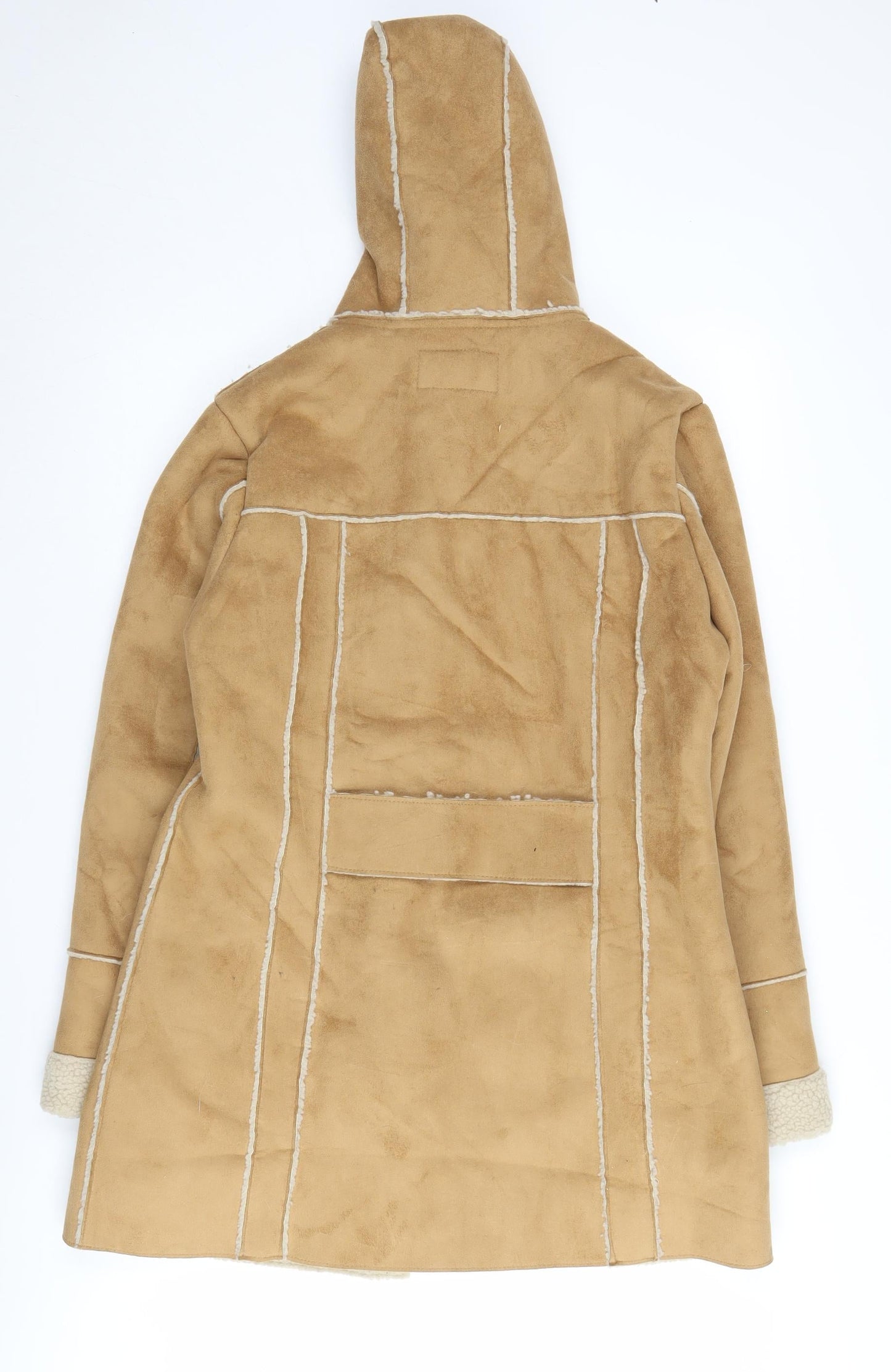 Womens UK Size M Per Una Beige Duffle Coat