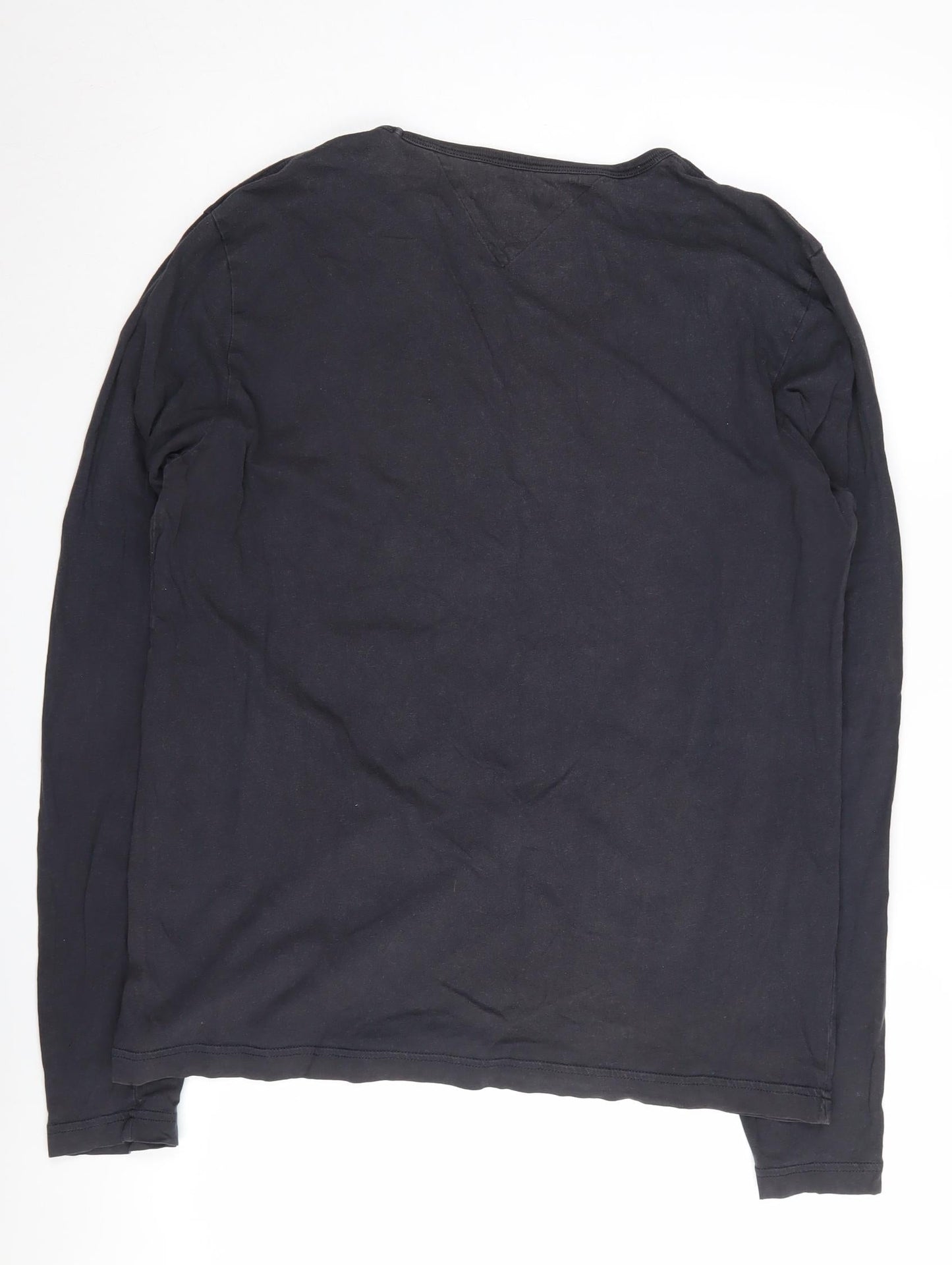 Unisex Adults UK Size L Tommy Hilfiger Black Jersey T-Shirt