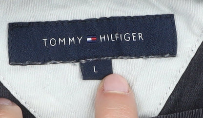 Unisex Adults UK Size L Tommy Hilfiger Black Jersey T-Shirt