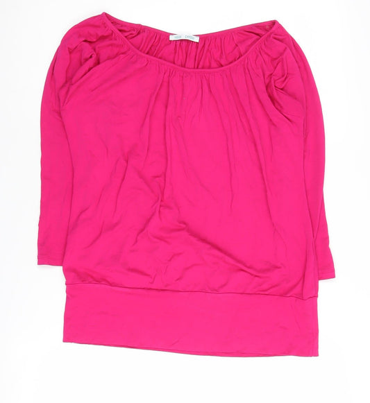 Womens UK Size 14 Marks and Spencer Pink Basic Blouse