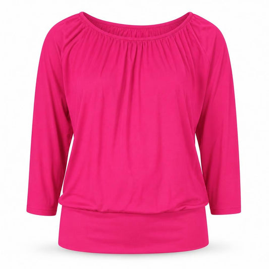 Womens UK Size 14 Marks and Spencer Pink Basic Blouse