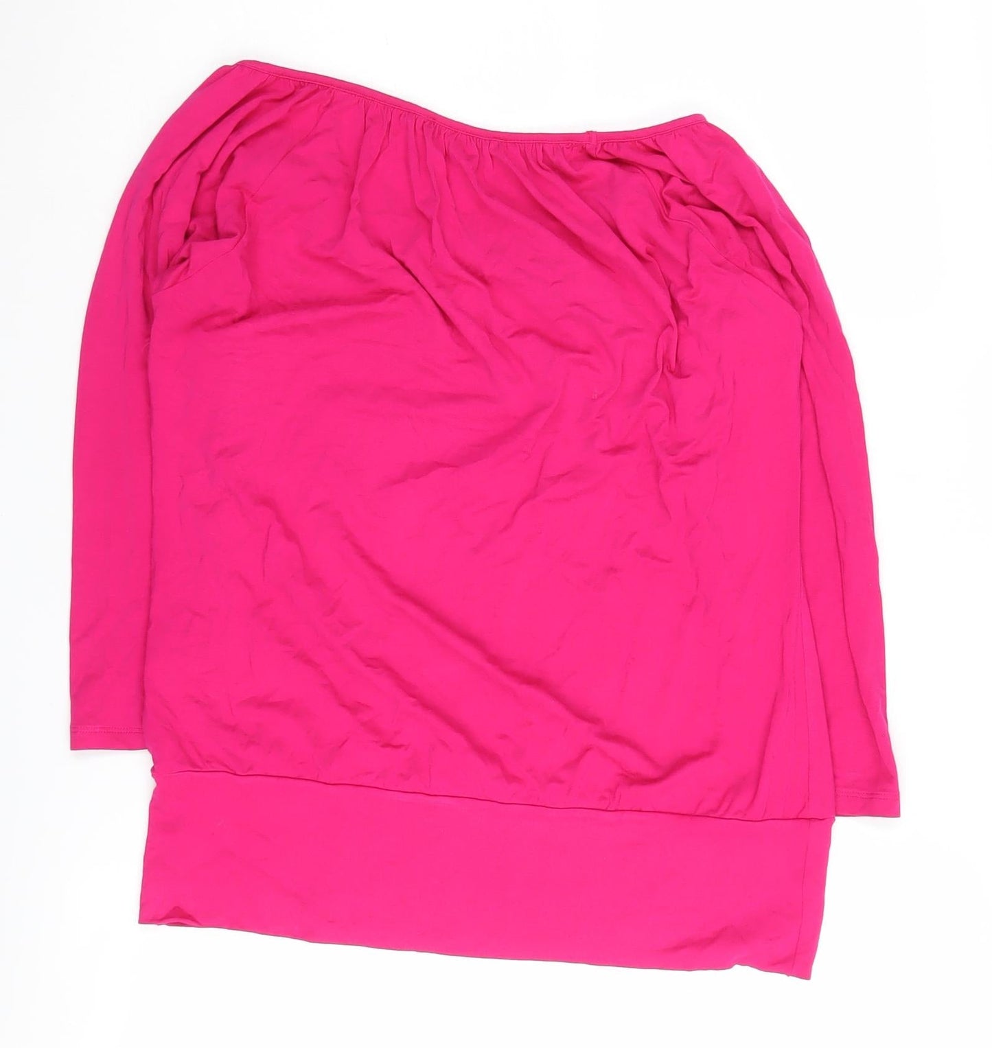 Womens UK Size 14 Marks and Spencer Pink Basic Blouse