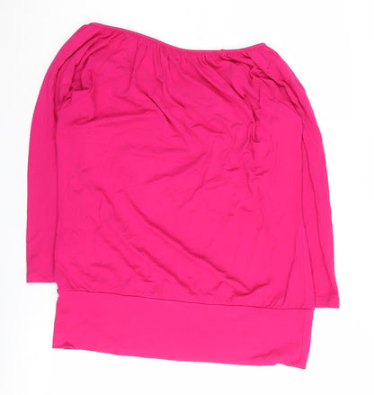 Womens UK Size 14 Marks and Spencer Pink Basic Blouse