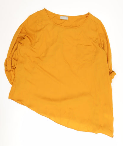 Womens UK Size L Wallis Orange Basic Blouse