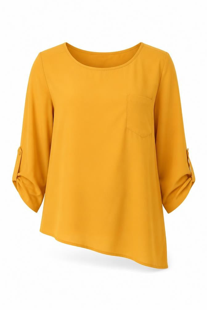 Womens UK Size L Wallis Orange Basic Blouse