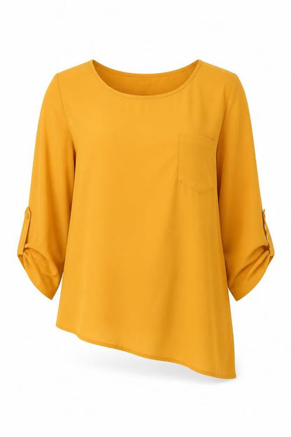 Womens UK Size L Wallis Orange Basic Blouse