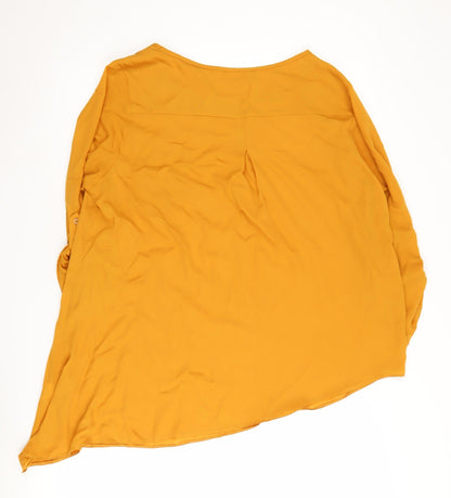 Womens UK Size L Wallis Orange Basic Blouse