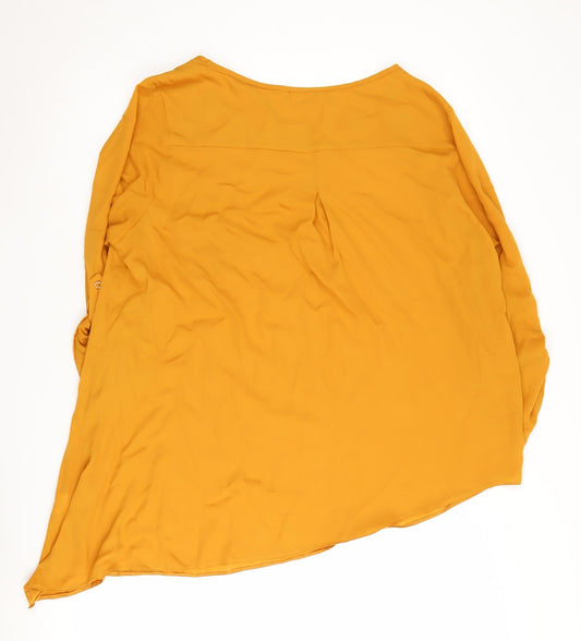 Womens UK Size L Wallis Orange Basic Blouse