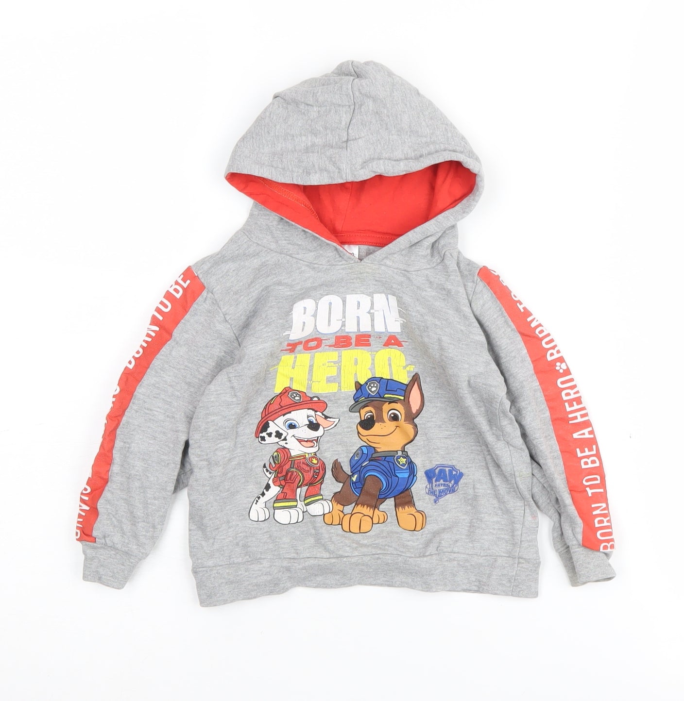 Nickelodeon Boys Grey PAW Patrol Hoodie 2-3 Years Pullover