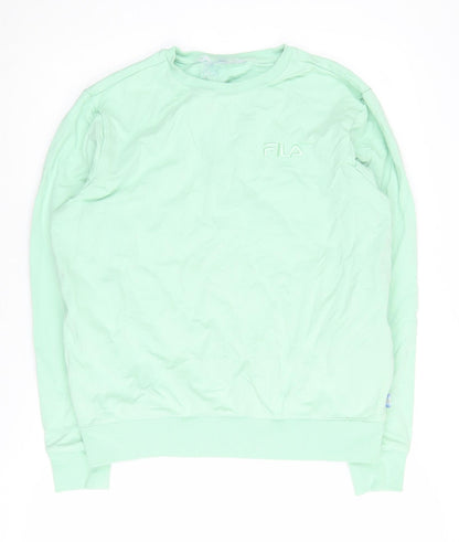 Fila Unisex Green Crew Neck Pullover Sweatshirt M