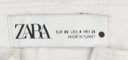 Zara Women’s White Straight Jeans Size 8