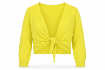Womens UK Size L Wallis Yellow Cardigan Jumper