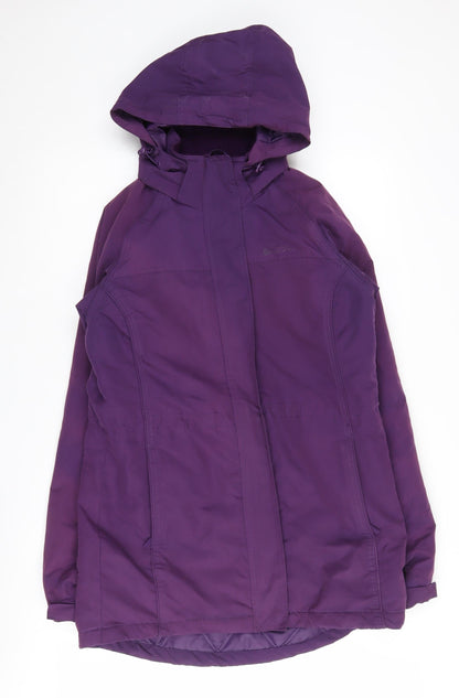 Mountain Warehouse Women's Purple Hooded XL Windproof Jacket