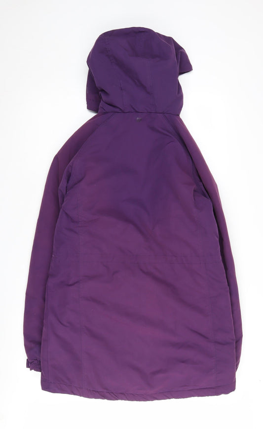 Mountain Warehouse Women's Purple Hooded XL Windproof Jacket