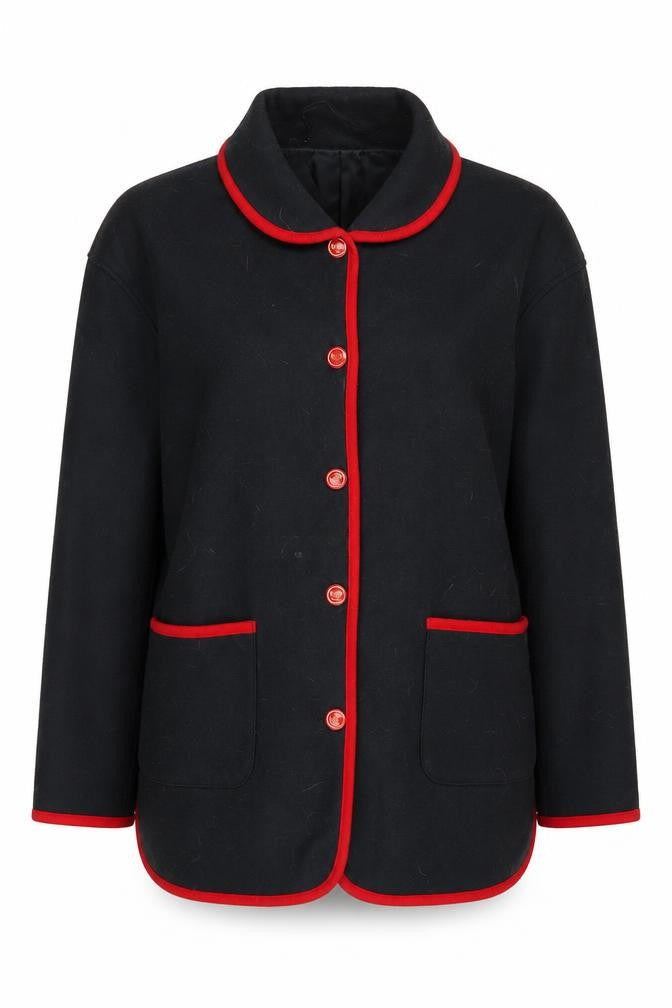 Womens UK Size M Damart Black Basic Jacket