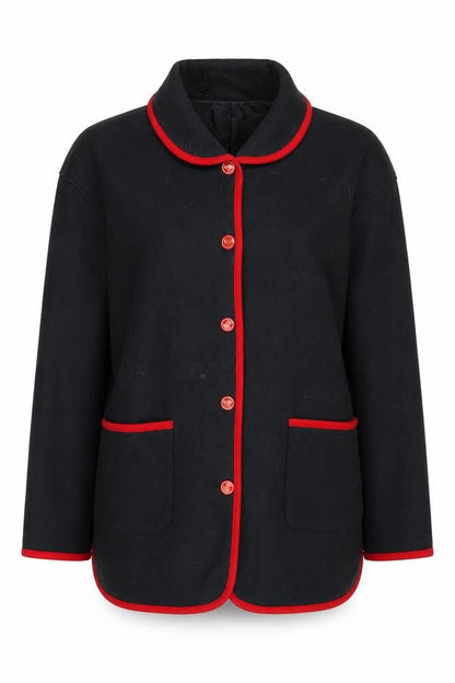 Womens UK Size M Damart Black Basic Jacket