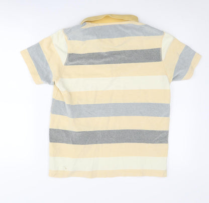 Mantaray Men's Striped Polo Shirt in Multicoloured, Size S