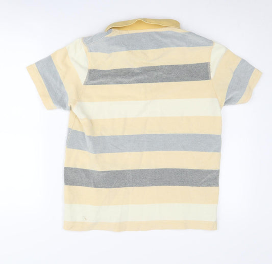 Mantaray Men's Striped Polo Shirt in Multicoloured, Size S